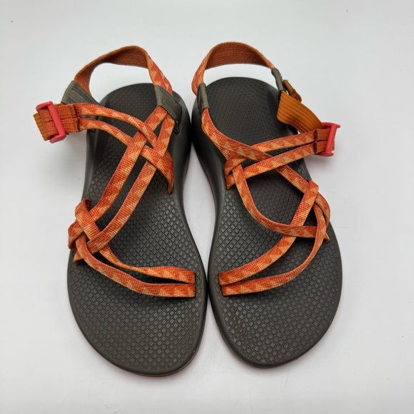 Chaco ZX2 Women’s Sandals Coral Orange Pink Strappy Athletic Hiking Water Size 7 - Picture 2 of 7